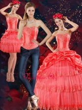 2015 Strapless Quinceanera Dresses with Pick Ups and Beading XFNAO147TZA1FOR