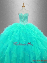 Ball Gown Elegant Sweet 16 Dresses with Beading and Ruffles SWQD033-1FOR