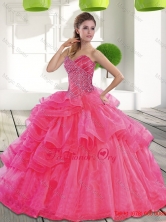 Beautiful Sweetheart 2015 Spring Quinceanera Dress with Beading QDDTC18002FOR