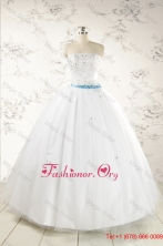 Discount White Quinceanera Dresses with Appliques FNAO146FOR