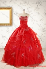 Most Popular Strapless Quinceanera Dresses for 2015 FNAO669FOR