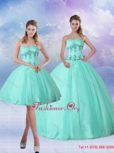 Perfect Apple Green Quince Dress with Appliques and Beading QDZY590TZFOR