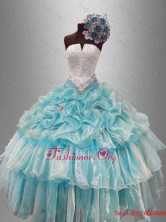 Perfect Strapless Quinceanera Dresses with Beading and Pick Ups SWQD045FOR