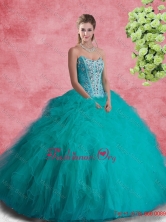Perfect Strapless Sweet 16 Dresses with Beading and Ruffles SJQDDT95002FOR