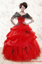 Perfect Sweetheart Red Quinceanera Dresses for 2015 XFNAO508BFOR