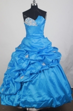 2012 Cheap Ball Gown Sweetheart Neck Floor-Length Quinceanera Dresses Style JP42633