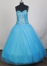 2012 Cheap Ball Gown Sweetheart Neck Floor-Length Quinceanera Dresses Style JP42652