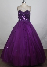 2012 Fashionable Ball Gown Sweetheart Neck Floor-Length Quinceanera Dresses Style JP42619