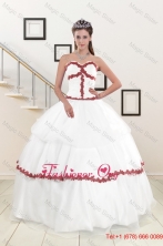 2015  Sweetheart Ball Gown Quinceanera Dresses with Appliques XFNAO676FOR