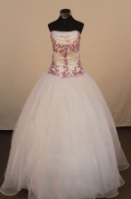 Brand New Ball Gown Strapless Floor-Length Quinceanera Dresses TD2433