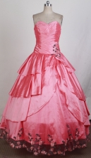 Cheap Ball Gown Sweetheart Floor-length Quinceanera Dress ZQ12426031