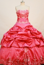 Exquisite Ball gown Strapless Floor-length Quinceanera Dresses Style FA-W-269