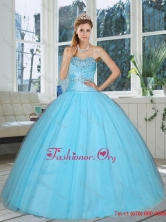 Fall Cute Baby Blue Sweetheart Beaded Quinceanera Dress for 2015 QDZY735TZFXFOR