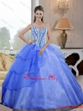 Luxurious Spaghetti Straps 2015 Winter Quinceanera Dresses with Beading QDDTA27002-2FOR