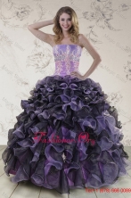 Pretty 2015 Sweet 16 Dresses with Appliques and Ruffles XFNAO5744TZFXFOR