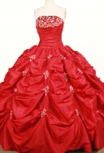 Pretty Ball gown Strapless Floor-length Taffeta Quinceanera Dresses Style FA-W-361