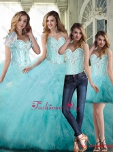 Spring Classical Ball Gown Sweetheart Beading Quinceanera DressesSJQDDT70001FOR