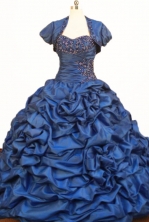 Wonderful Popular Ball Gown Strapless Floor-length Taffeta Quinceanera Dresses Style FA-W-374