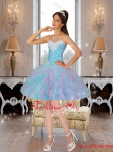 2016 Affordable Ball Gown Prom Dresses with Beading and Ruffles SJQDDT80003FOR