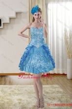 2016 Popular Sweetheart Blue Prom Dresses with Embroidery XFNAOA36TZBFOR