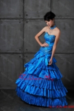 Discount A Line Sweetheart Prom Dresses with Ruffled Layers DBEE130FOR