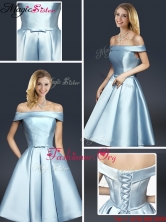 Fall A Line Knee Length Prom Dresses with Ruching YCPD015FOR