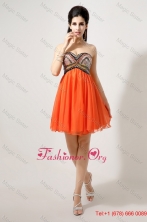 Latest Beaded and Sequined Prom Dresses in Orange DBEE355FOR