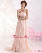 Popular Strapless Sequins and Lace Prom Dress with Brush Train WMDPD287FOR