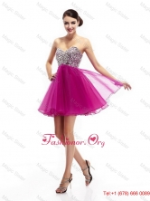 Summer Beautiful Fuchsia Sweetheart Prom Dresses with Rhinestone WMDPD101FOR