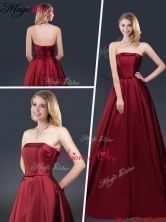 Summer Gorgeous A Line Strapless Prom Dresses with Brush Train YCPD014FOR