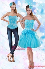 2015 Appliques and Pick Ups Strapless Prom Dress in Baby Blue XFNAOA37TZB1FOR
