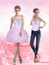 2015 Dynamic Sweetheart Short Prom Dress with Beading and Ruffles SJQDDT8004FOR