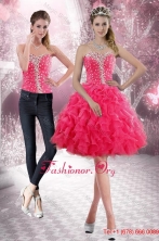 2015 Pretty Sweetheart Prom Dress with Beading and Ruffles XFNAO885ATZB1FOR