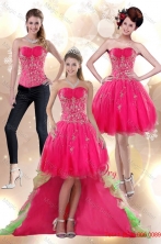 Discount 2015 High Low Appliques Strapless Prom Dress XFNAO209TZB1FOR