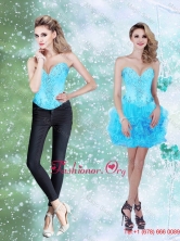 Exclusive Beading and Ruffles Baby Blue 2015 Prom Dress with Sweetheart SJQDDT25004FOR