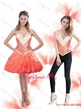 Light Sweetheart Prom Dresses with Beading and Ruffles SJQDDT83004FOR