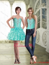 Suitable Sweetheart Short Prom Dress with Beading and Ruffles SJQDDT62004FOR