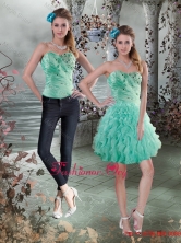 The Super Hot 2015 Sweetheart Prom Dress with Beading and Ruffles XFNAO663TZB1FOR