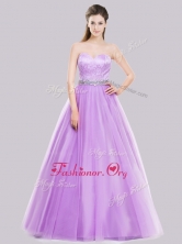 2016 Popular A Line Lilac Dama Dress with Beading and Lace PME2023FOR