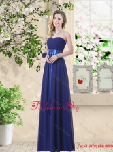 2016 Summer  Discount Sweetheart Floor Length Dama Dresses with Sash BMT059FFO