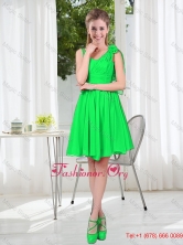 Elegant A Line Straps Green Dama Dresses with Hand Made Flowers BMT001C-12FOR