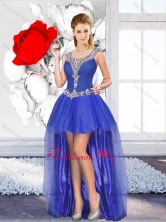 Exclusive High Low Dama Dresses with Beading for Graduation SJQDDT130004FOR
