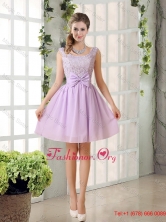 2016 SpringMost Beautiful Chiffon A Line Dama Dress with Bowknot BMT010BFOR