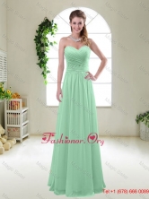 Comfortable Sweetheart Apple Green Dama Dresses with Ruching BMT047CFOR