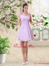 Suitable A Line Straps Dama Dresses with Hand Made Flowers BMT048DFOR