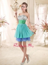 Sweet Short Multi Color Dama Dresses with Sequins and Hand Made Flowers BMT002E-6FOR
