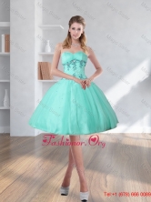 2016 Spring Turquoise Sweetheart Prom Dresses with Embroidery QDZY590TZCFOR