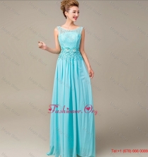 Discount Lace Up Appliques and Laced Prom Dresses in Aqua Blue DBEE023FOR
