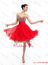 Elegant Sweetheart Short Prom Dresses with Rhinestones and Ruching WMDPD102FOR