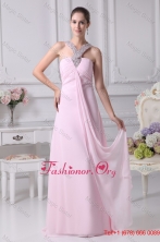 Empire Ruching Baby Pink Discount Sexy Prom Dress with Beaded Neckline WD4-232FOR